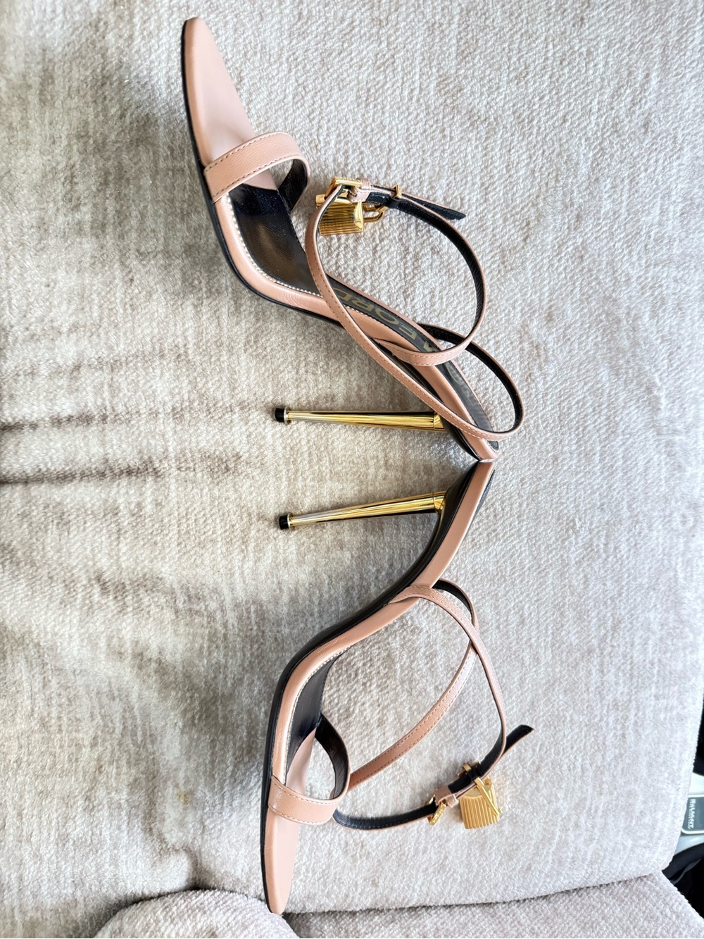 TOM FORD
Lock Stiletto Sandals size 37 color: Flesh - Picture 4 of 14